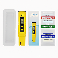 PH-метр PH-02 портативный электронный измеритель кислотности 0.00 14.00 pH, точность 0.01, авто-калибровка