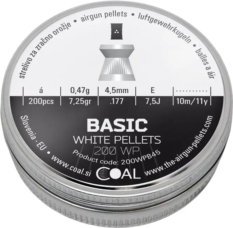 Пули Coal Basic 4.5мм, 0.47г, 200шт