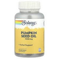 Pumpkin Seed Oil 1000 mg Solaray, 90 софтгель