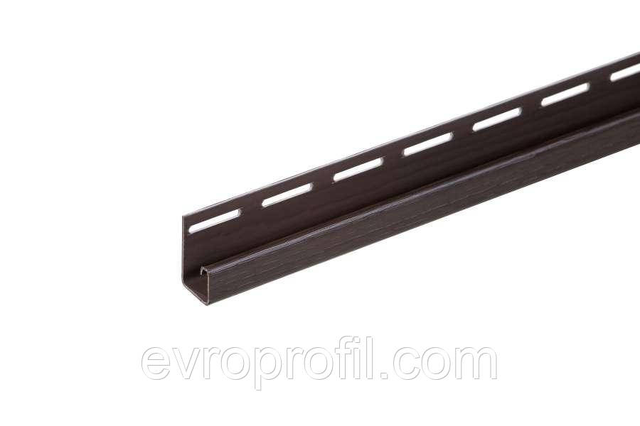 Планка FaSiding Standard/BlockHouse "J-trim" "Коричневий", фото 1