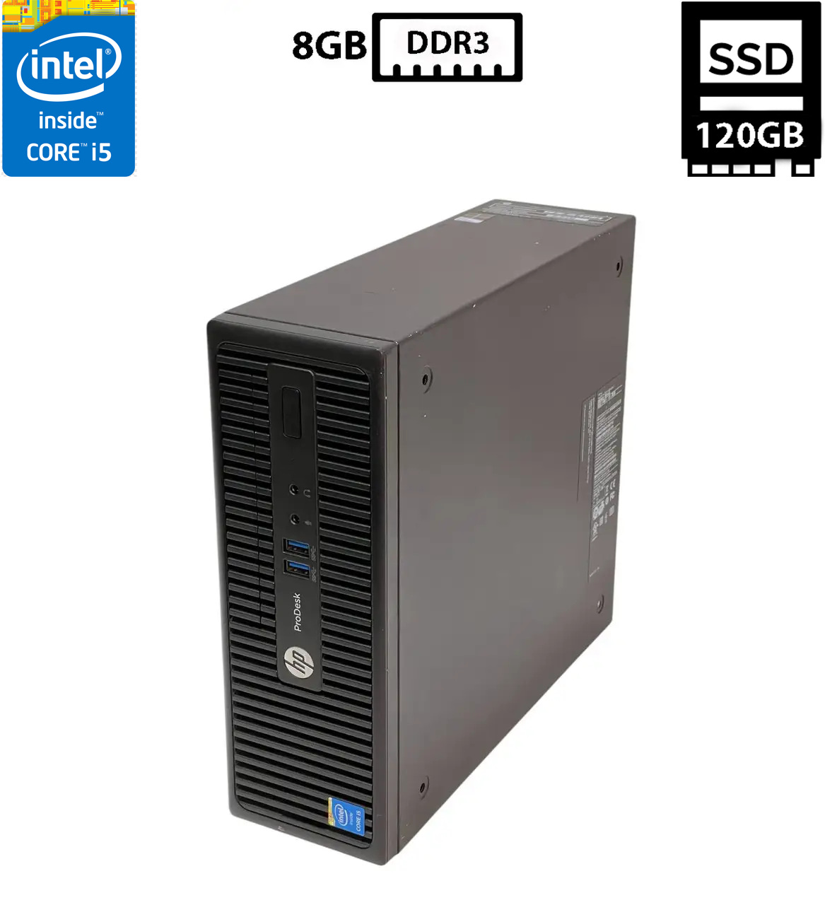 Комп'ютер HP ProDesk 400 G2.5 SFF/Core i5-4590S 3.00GHz/8GB DDR3/SSD 120GB/Intel HD Graphics Б/В, фото 1