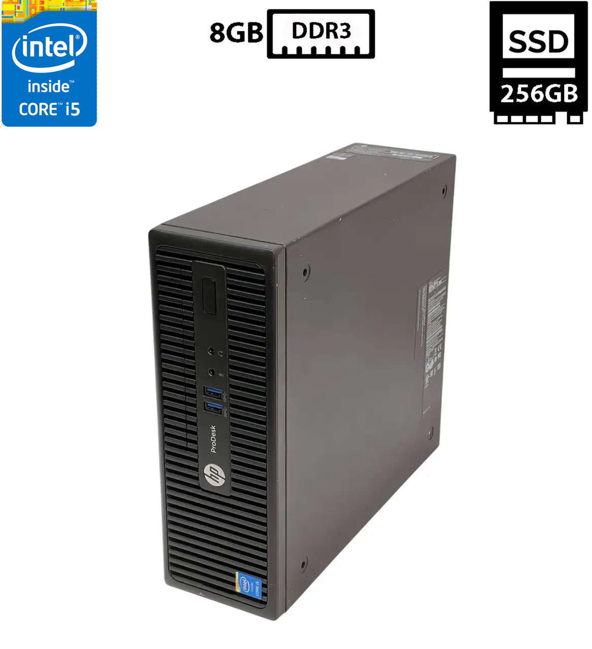 Комп'ютер HP ProDesk 400 G2.5 SFF/Core i5-4590S 3.00GHz/8GB DDR3/SSD 256GB/Intel HD Graphics Б/В