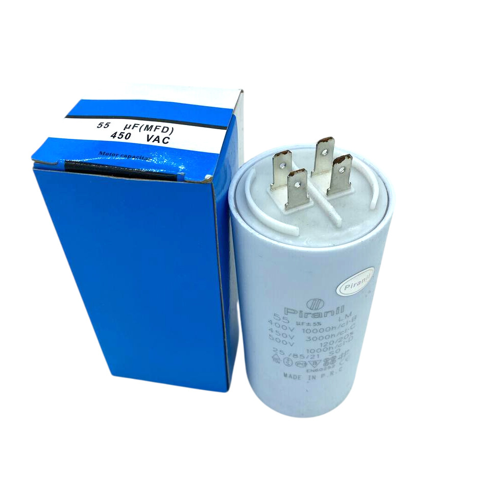 Конденсатор 55 мкФ 450V CBB60 пушкорабійний із клемами