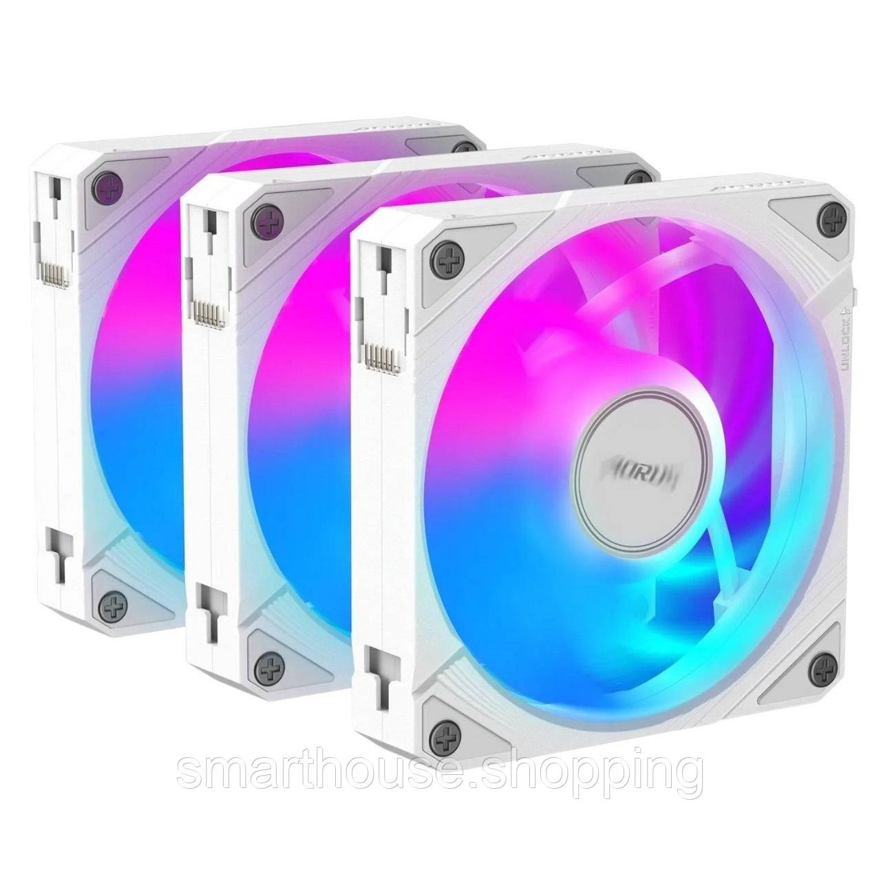 Вентилятор Gigabyte Aorus EZ Chain Fan 120 Ice 3-Pack White (GP-ECFAN1203 ICE), фото 1