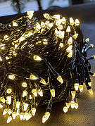 Світлодіодна гірлянда Конус на 120 LED гірлянда 8 режимів від мережі для приміщення та вулиці під накриттям 3м на 0.6м Тепло біла