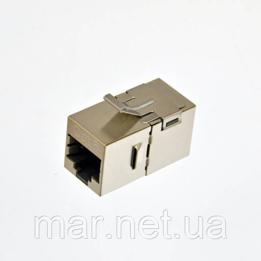 З'єднувач витої пари FTP, кат. 6, під коннектори RJ-45, KeyStone