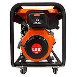 Потужний дизельний генератор LEX LXDG6065 6.0 - 6.5 кВт автономний дизельний генератор для дому на колесах, фото 3