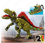 Конструктор 2в1 4084 Спинозавр / Корабель 1064 деталі, фото 3