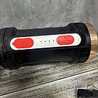 Ручний ліхтар із сонячною батареєю акумуляторний LED+COB з бічною лампою кемпінговий ліхтар, фото 6