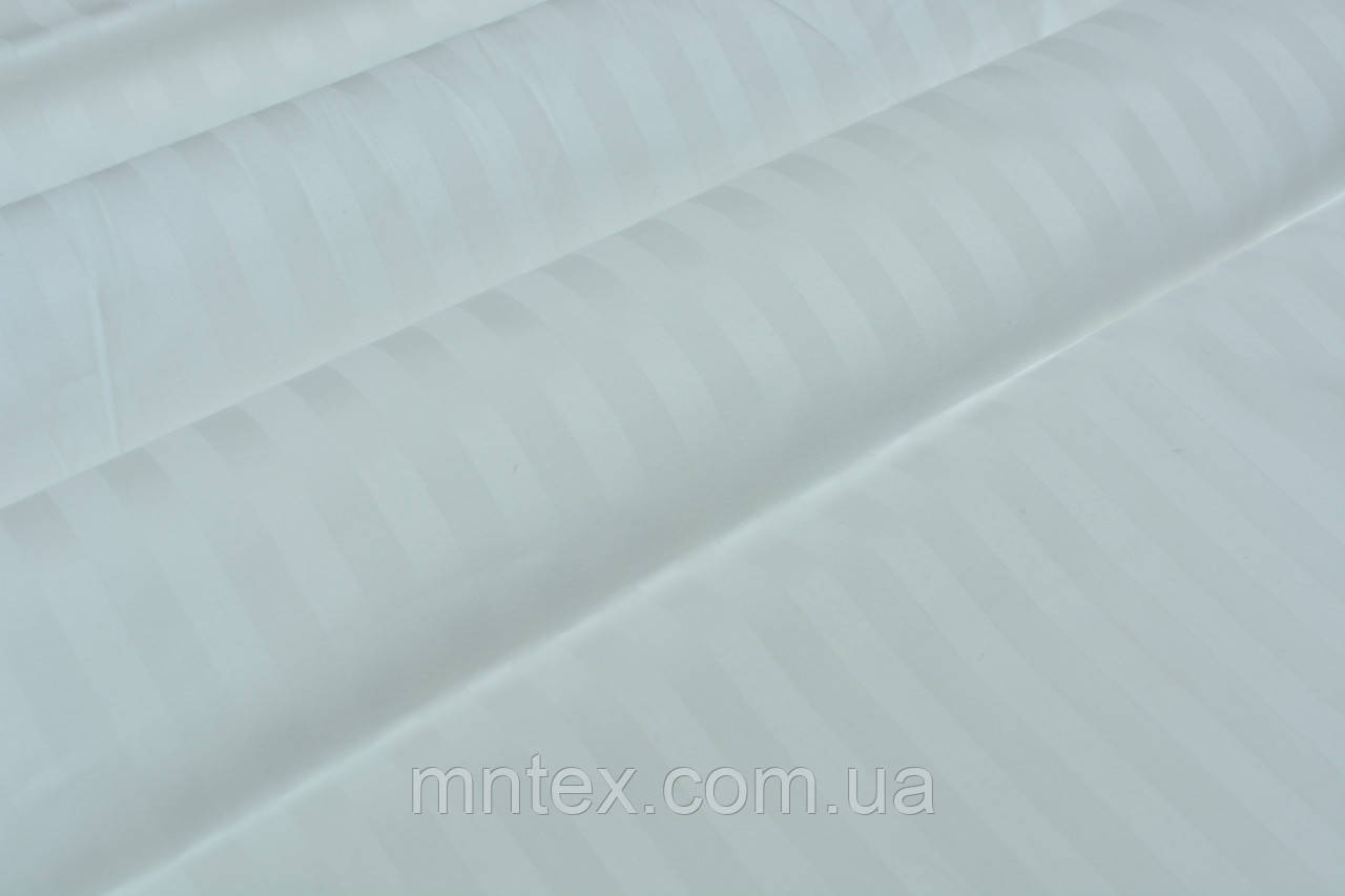 Сатин страйп Білий