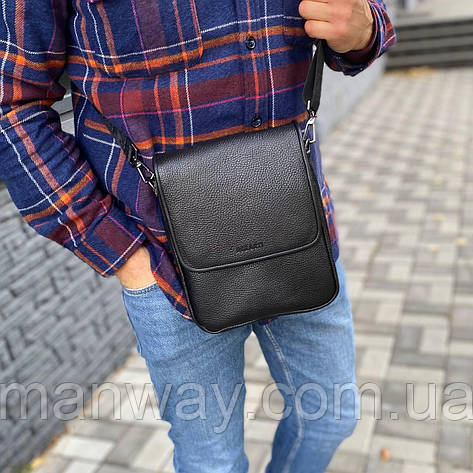 Чоловіча сумка через плече месенджер з натуральної шкіри 6 відділень RKRT 24 × 20 × 6, фото 1