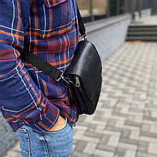 Чоловіча сумка через плече месенджер з натуральної шкіри 6 відділень RKRT 24 × 20 × 6, фото 3