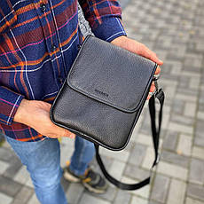 Чоловіча сумка через плече месенджер з натуральної шкіри 6 відділень RKRT 24 × 20 × 6, фото 4