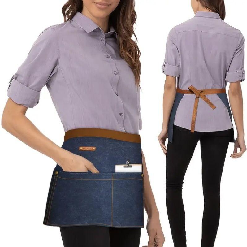 Фартух кухні офіціанта парикмахера продавця Передник Джинсовий, фото 1