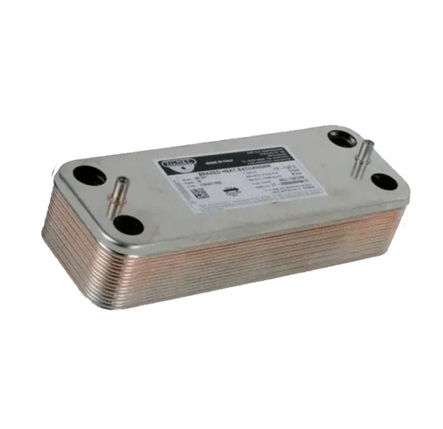 Вторинний теплообмінник 12 пластин на газовий котел Ariston Microgenus 571646, фото 1