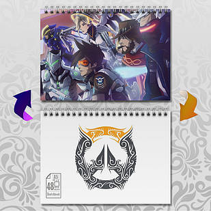Скетчбук А5 48 арк. 150 гр.м² Overwatch 008
