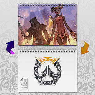 Скетчбук А5 48 арк. 150 гр.м² Overwatch 010