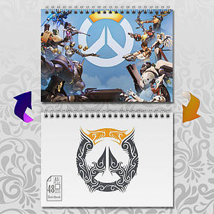 Скетчбук А5 48 арк. 150 гр.м² Overwatch 017