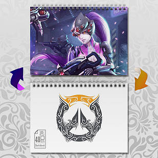 Скетчбук А5 48 арк. 150 гр.м² Overwatch 019