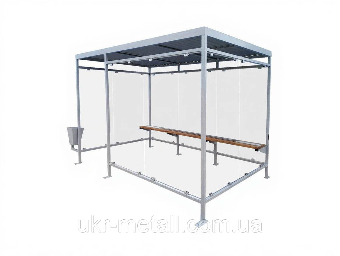 Металевий павільйон для куріння, фото 1