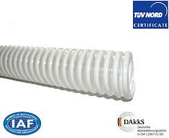 ПВХ рукав 38 мм напірно-всмоктуючий Plexiflex харчовий