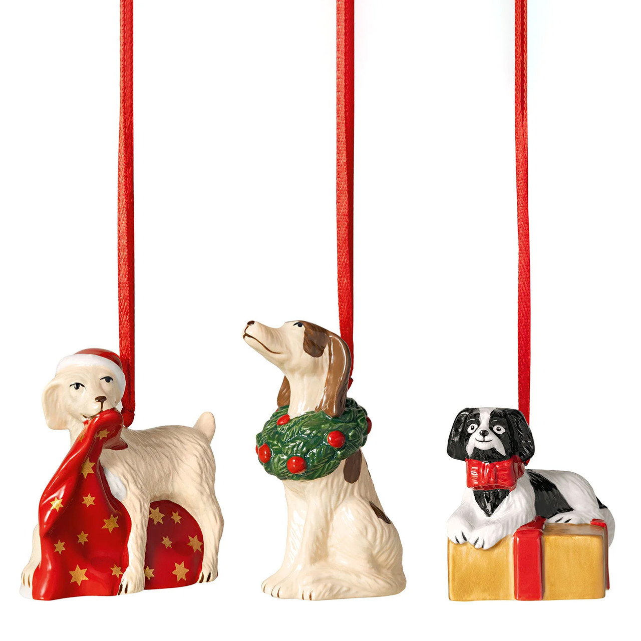 Набір підвісок на ялинку Villeroy & Boch Nostalgic Ornaments Песикі 3 шт 1483316692