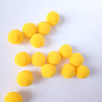 Помпон плюш 2 см жовтий колір