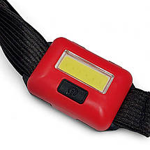 Ліхтар на чоло світлодіодний T89 COB 10W на батарейках (3хААА не комплектується), фото 2