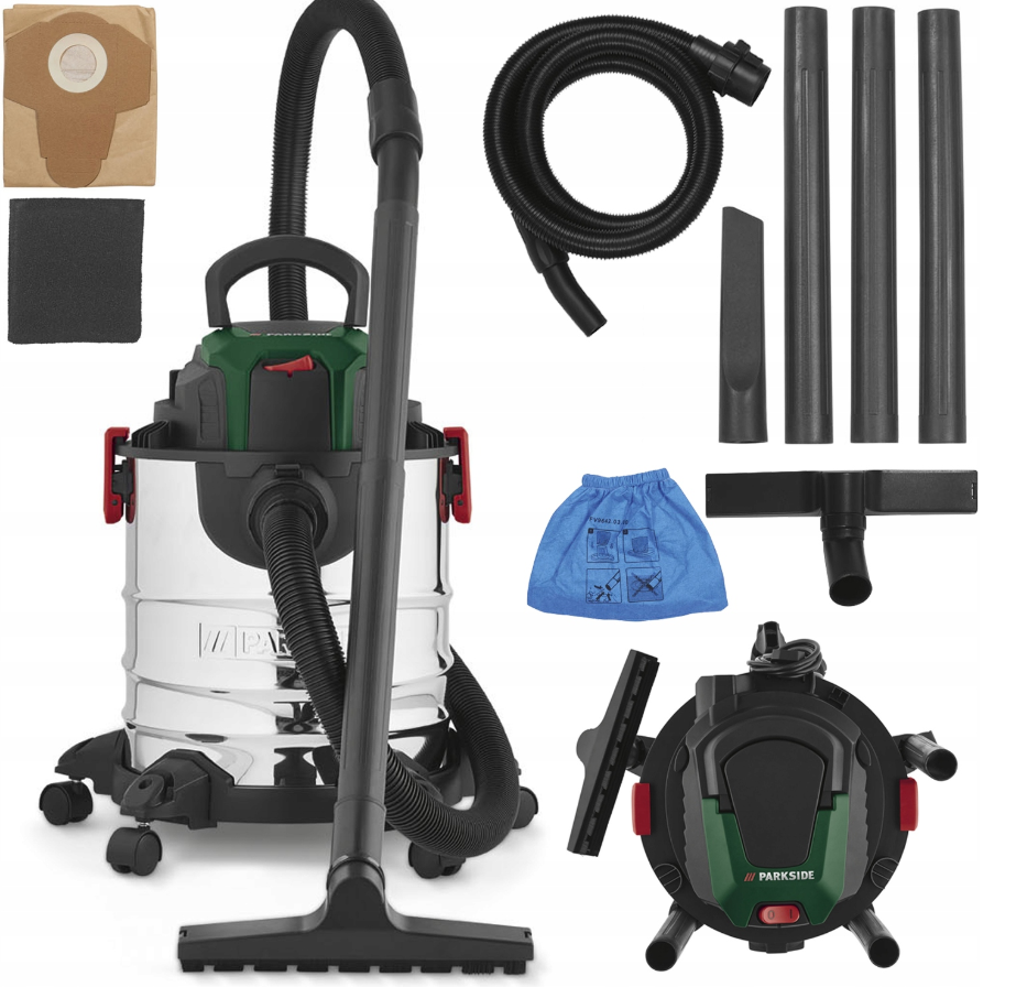 Промисловий пилосос PARKSIDE PWD 20 C31300 W 20 л, фото 1