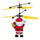 Іграшковий вертоліт Санта, від USB, 14х12,5 см / Іграшка вертоліт акумуляторна / Гелікоптер іграшка / Інтерактивна іграшка, фото 4