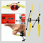 Іграшковий вертоліт Санта, від USB, 14х12,5 см / Іграшка вертоліт акумуляторна / Гелікоптер іграшка / Інтерактивна іграшка, фото 8