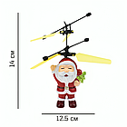 Іграшковий вертоліт Санта, від USB, 14х12,5 см / Іграшка вертоліт акумуляторна / Гелікоптер іграшка / Інтерактивна іграшка, фото 9