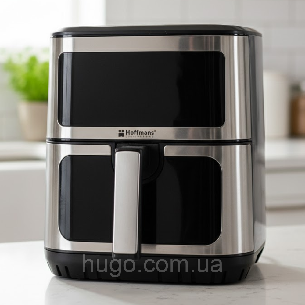 Аерогриль Hoffmans HM-791: 8 л, 2000 Вт, Подвійне Нагрівання, Приготування Без Олії / Настільна мультипіч / Аерогриль / Безмасляна, фото 1