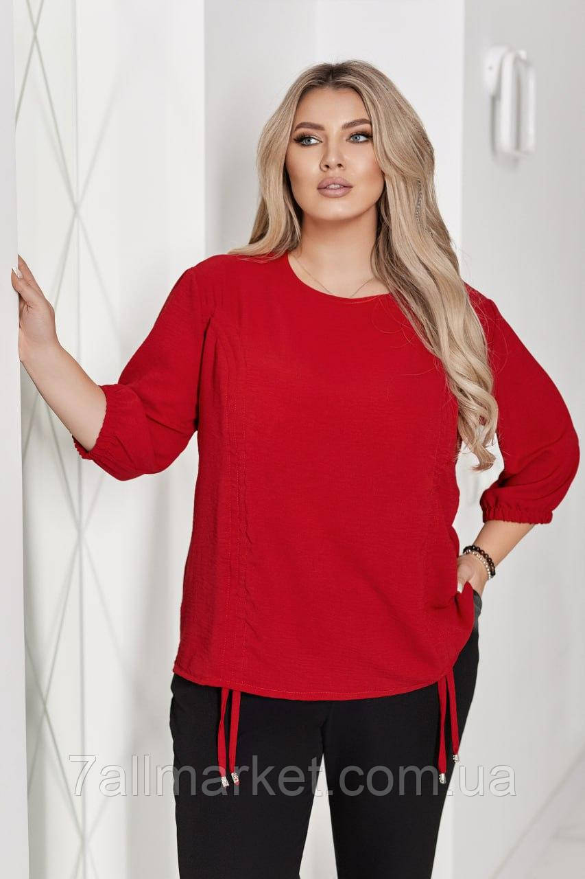 Блуза жіноча креп розміри 54-58 (4кв) "ASTRA" недорого від прямого постачальника