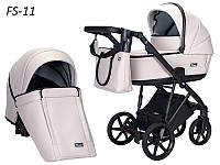 Детская коляска 2 в 1 Angelina Fibi айвори (эко-кожа)