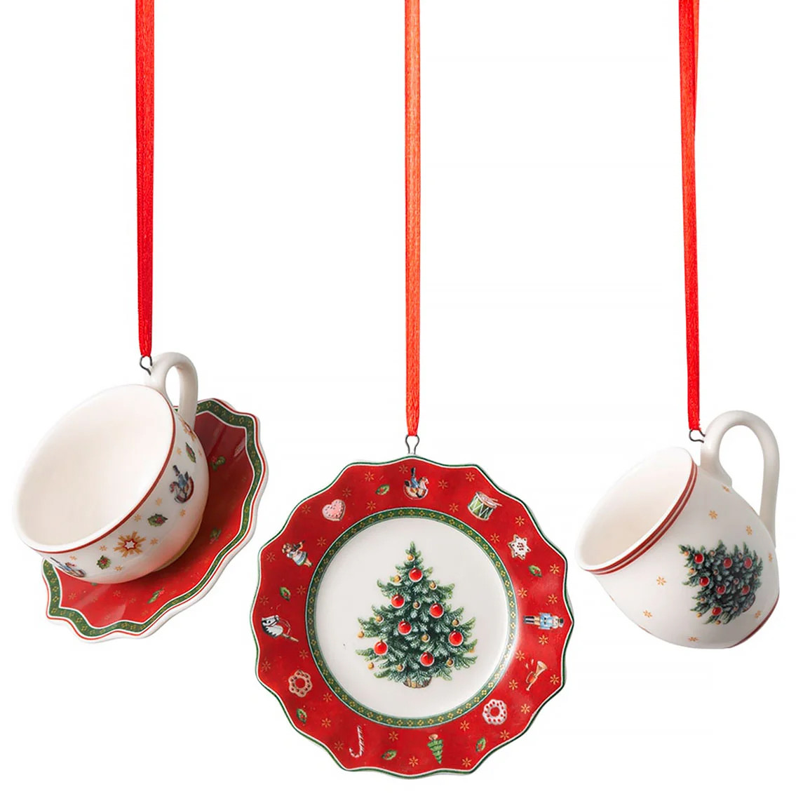Набір підвісок на ялинку Villeroy & Boch Toy's Delight Decoration Посуд 3 шт 1486596665