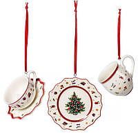 Набір підвісок на ялинку Villeroy & Boch Toy's Delight Decoration Посуд 3 шт 1486596664