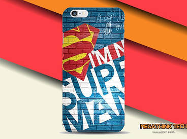 Чохол силіконова накладка на Iphone 7 з картинкою I am super man