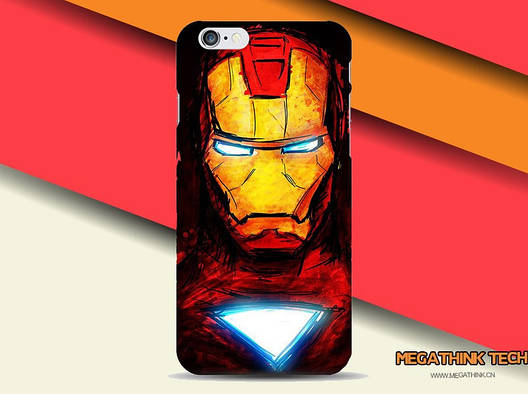 Чохол силіконова накладка на Iphone 7 з картинкою iron man, фото 2