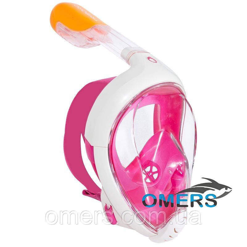 Повнолицева маска SUBEA Tribord Easybreath рожева
