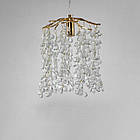 Люстра «Гліцинія» у стилі модерн, 1 лампу E14, Ø24 см, золото, D-714-1P GD + лампи у подарунок, фото 2