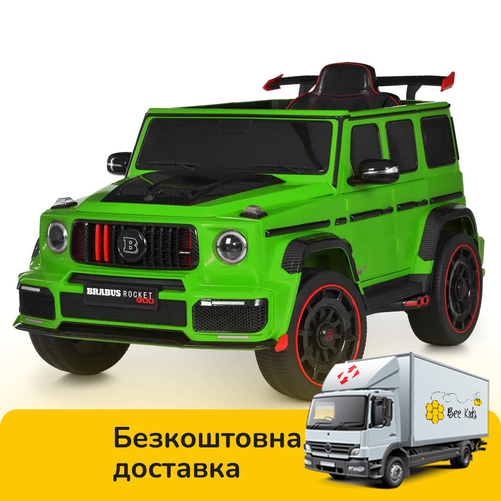Електромобіль Джип дитячий Bambi (р/к2,4G, 4мотора35W, 1акум12V12AH, MP3, USB, BLUETOOTH) M 6257EBLR-5 Зелений, фото 1