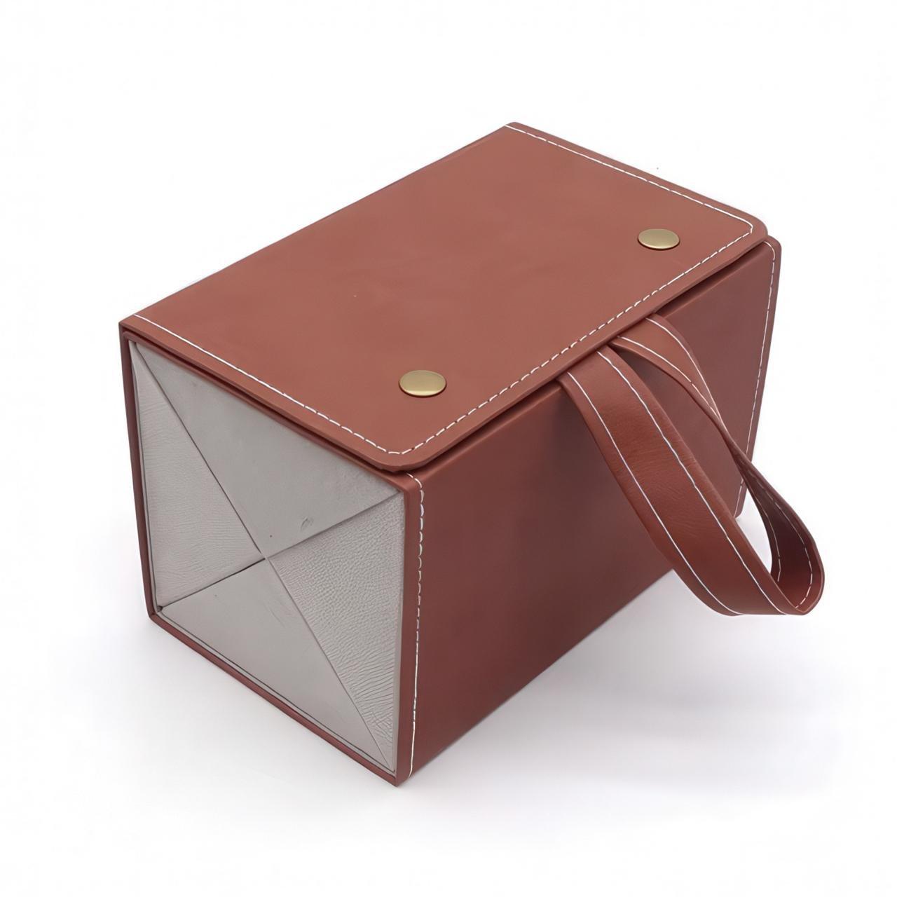 Органайзер для окулярів підвісний складаний No Brand на 4 пари 16.5х10.8 см Коричневий, фото 1