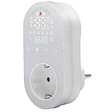 Терморегулятор програматор PLWT 012 WI FI БІЛИЙ/ ЧОРНИЙ, фото 2