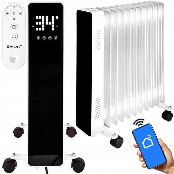 Масляний радіатор MalTec Premium ProOil 2500W WiFi, фото 1