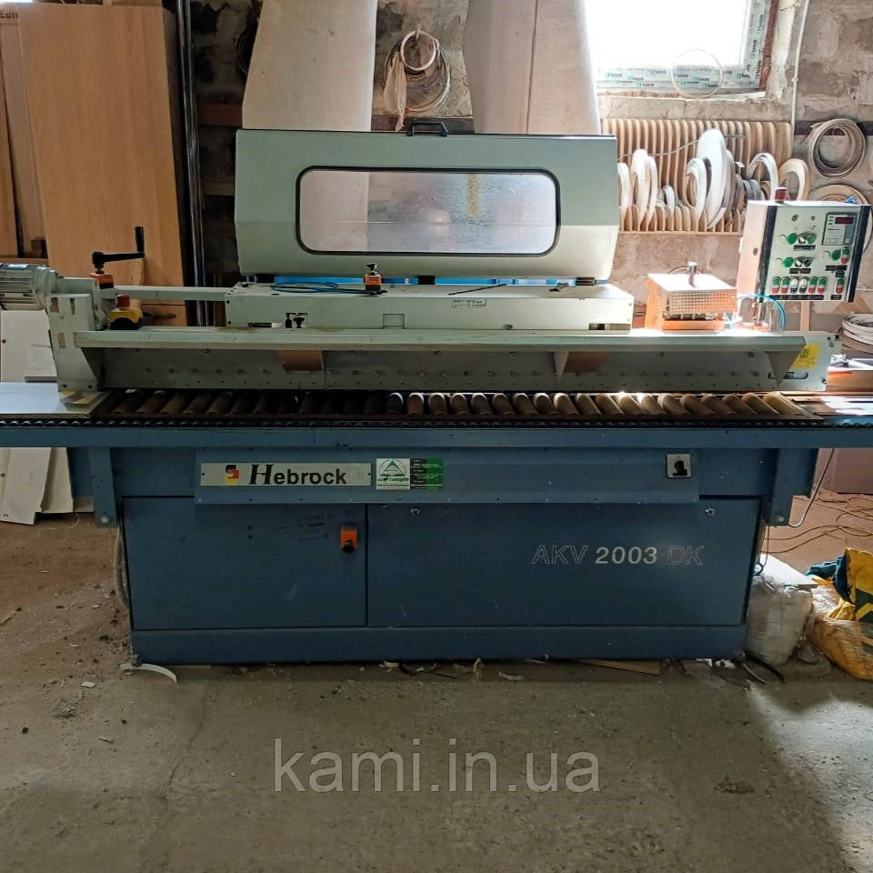 Кромкооблицювальний верстат Hebrock AKV 2003 DK 2002 р.в. з аспірацією AС Word FT302, фото 1