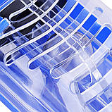 Повна маска для снорклінга SCUBA+ кріплення GO PRO, розмір S/M, біло-синій колір, фото 6