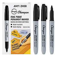 Перманентний маркер Chenyun Fine Point для всіх поверхонь водостійкий, швидковисихаючий, чорний