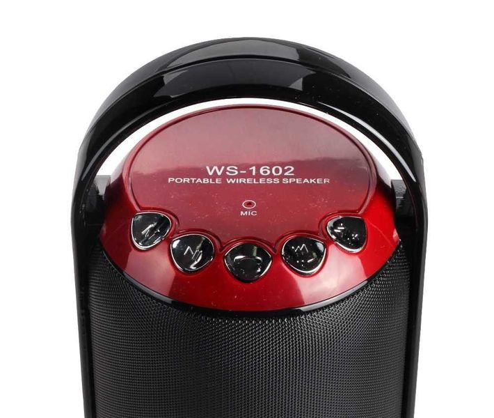 Портативна бездротова колонка Portable wireless speaker WS-1602 (музикова колонка bluetooth WS-1602)