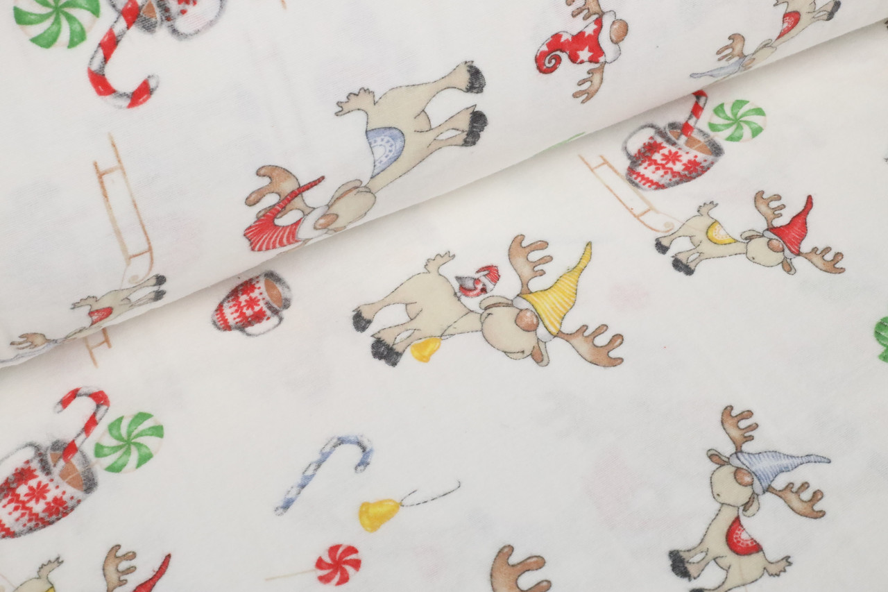 Фланель Різдвяні олені 240 см